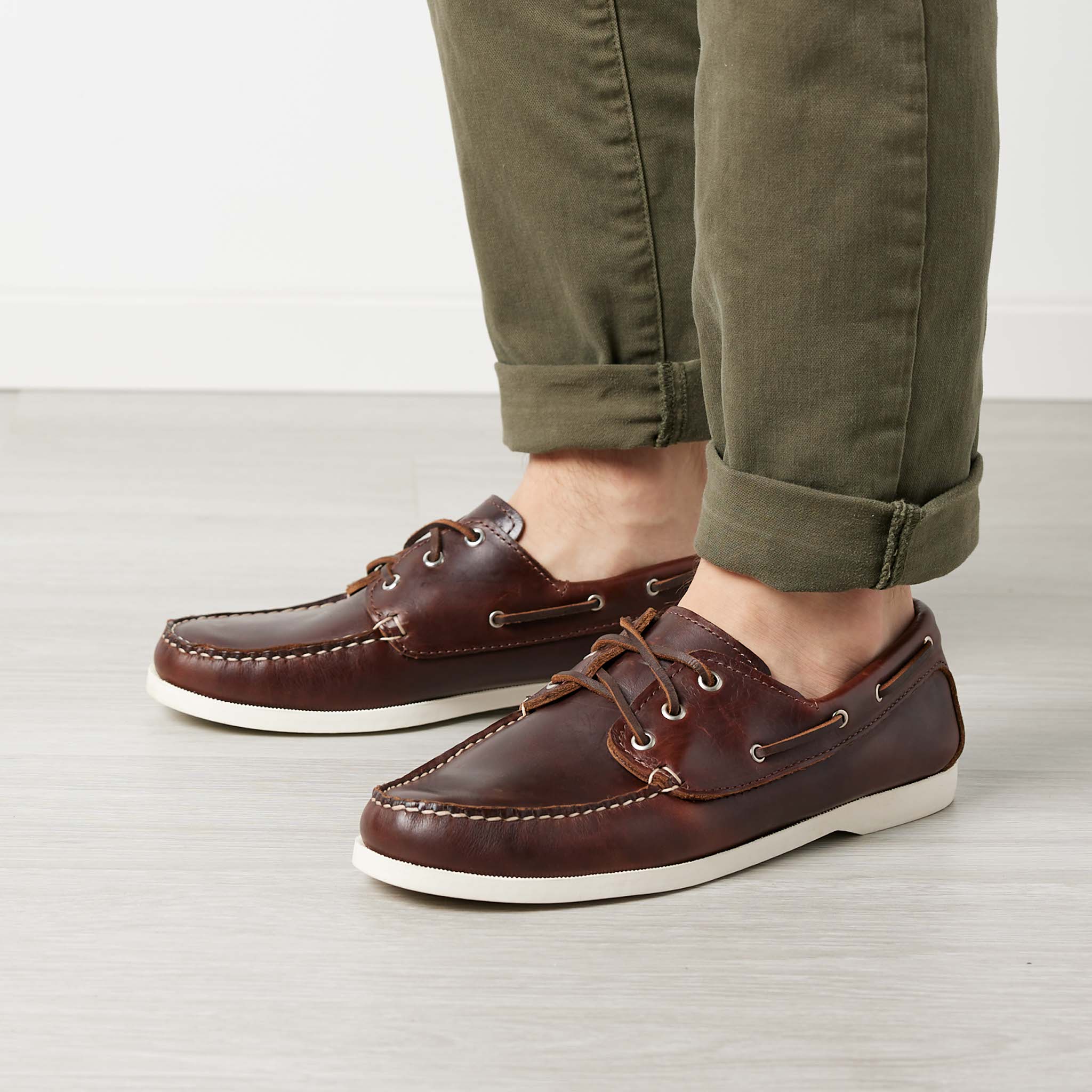 Boat Shoes with Chinos