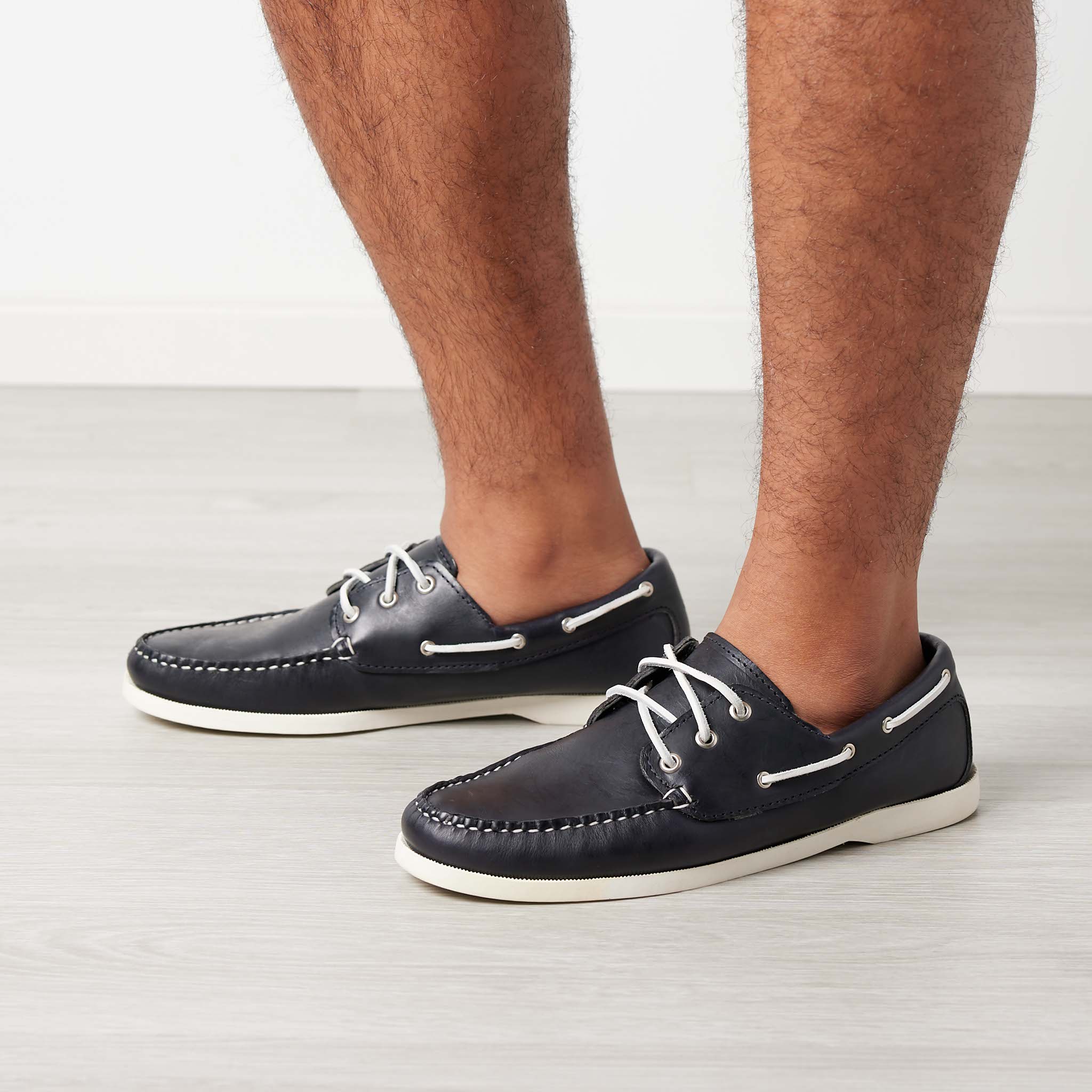 Casual Look with Black Boat Shoes