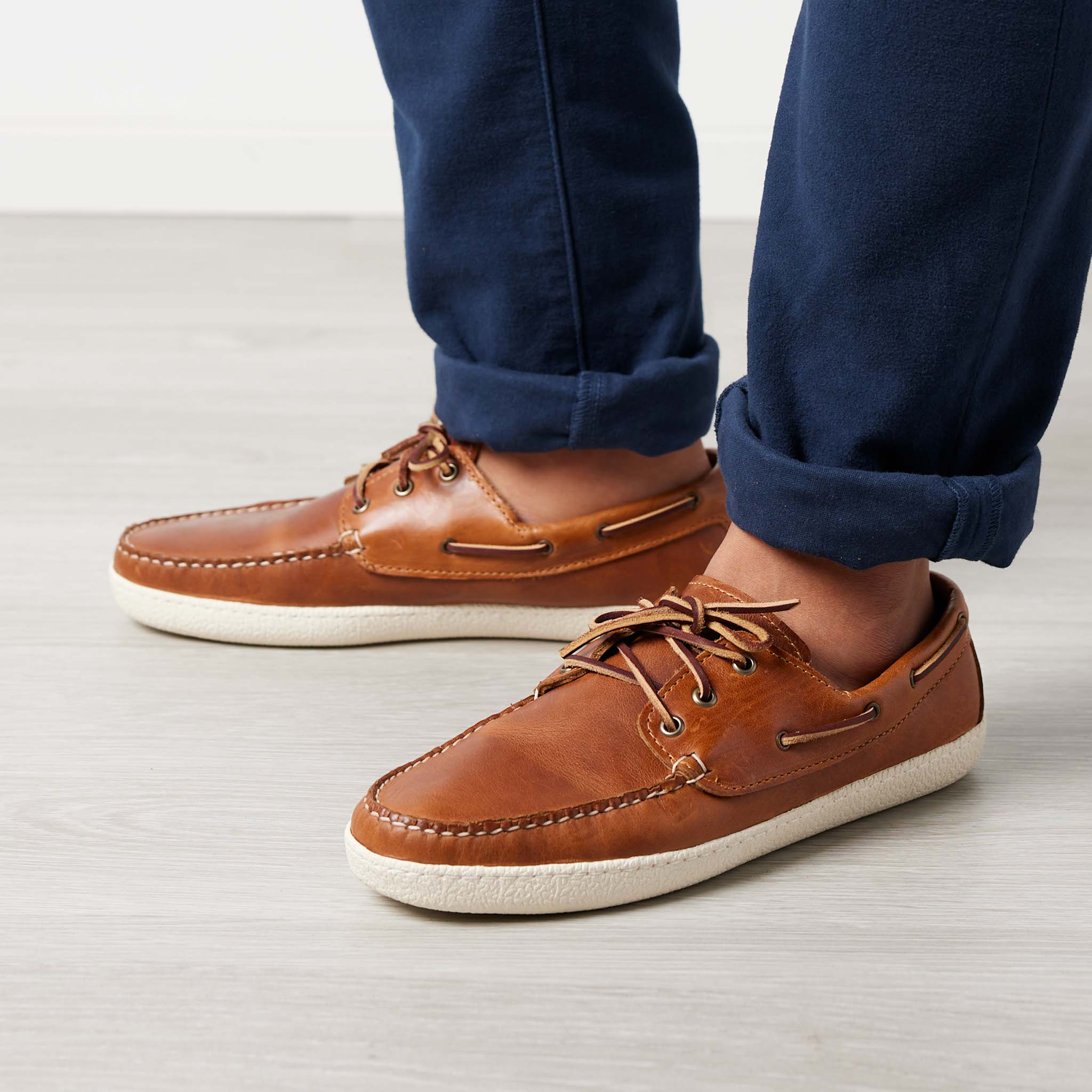 In Stock Men’s Runabout Shoe: Whiskey – Quoddy.com